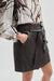 Letho Leather Skirt - Rich Brown
