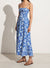 Tergu Maxi Dress - Sidra Floral Print/Blue