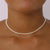 Live in Peace Pearl Choker- Gold