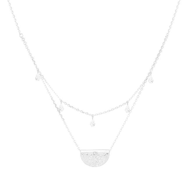 Silver Blessed Lotus Necklace