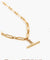 Romantiques T-Bar Necklace 45cm- Gold