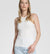 Luxe Rib Cutaway Tank - White