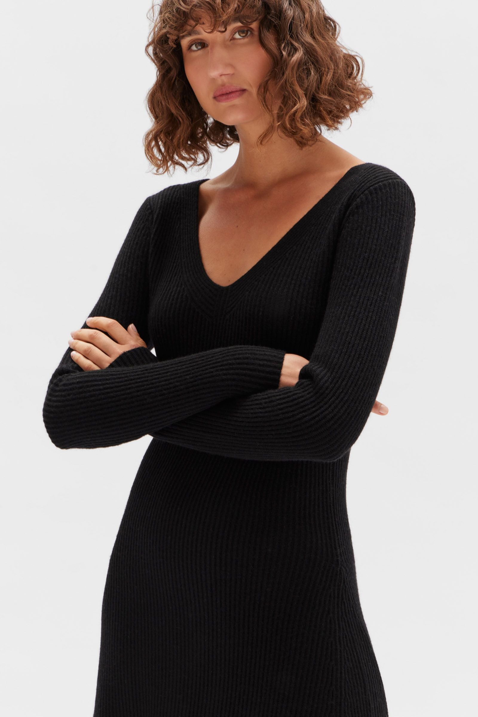 Gloria Knit Dress - Black