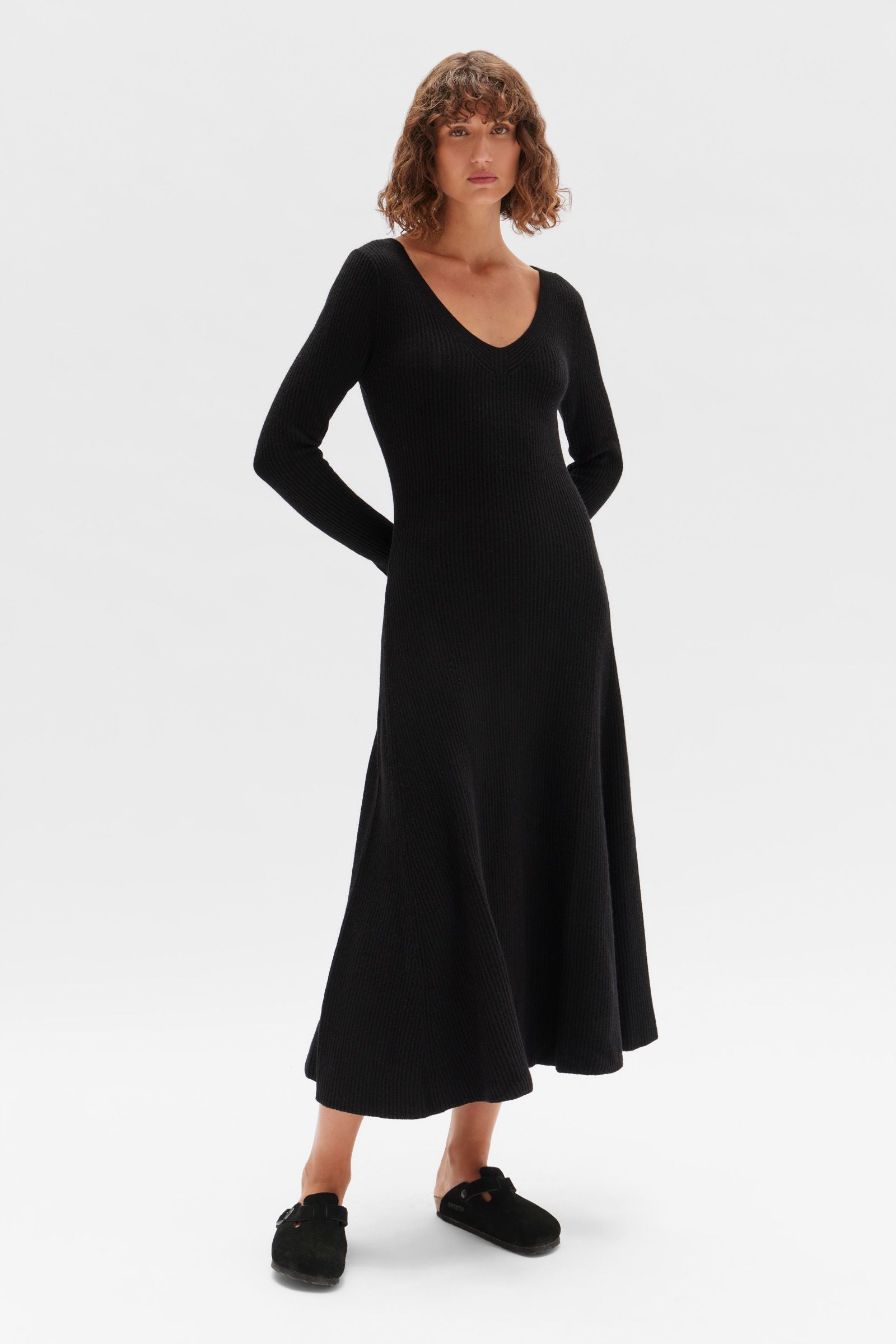 Gloria Knit Dress - Black