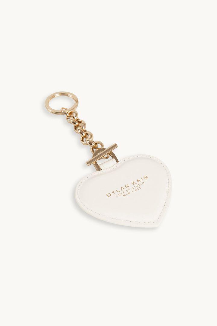 DK Lux Mirror Keychain - White