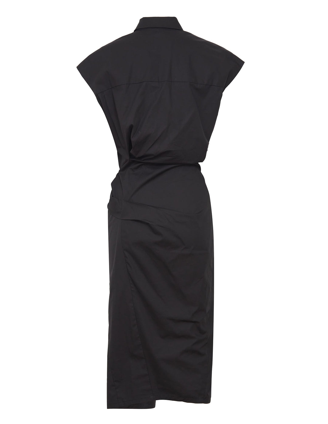 Grenada Midi Shirt Dress - Black
