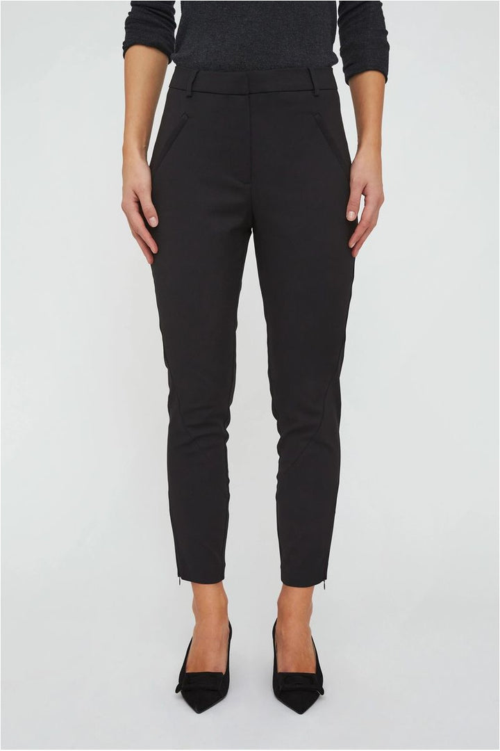 Angelie Zip Pant 238 - Black