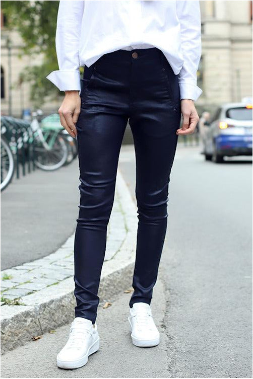Jolie Pant 274 Reg - Navy Coated