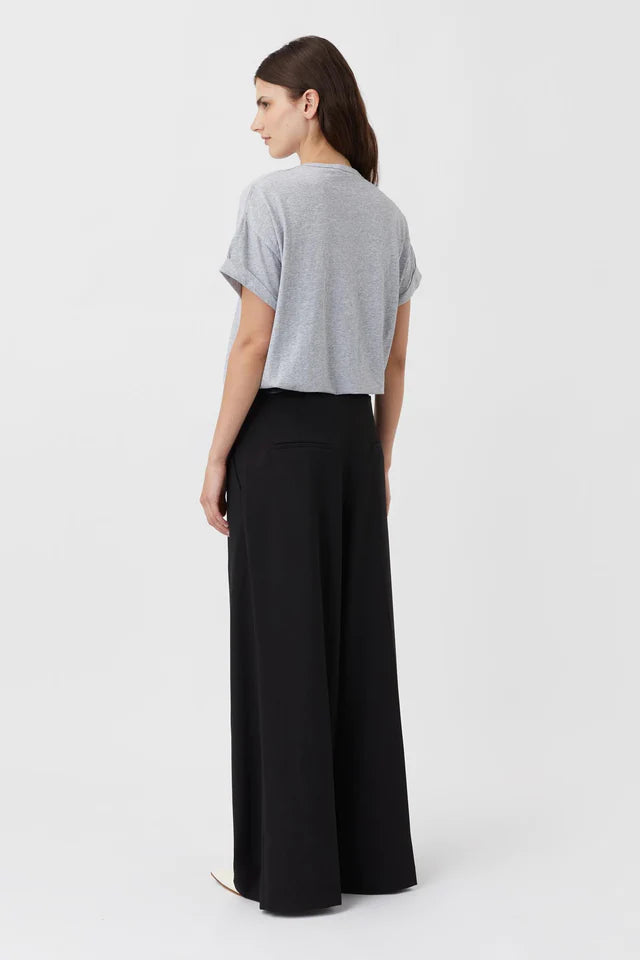 Huntington C&M Tee - Grey Marle/ Black