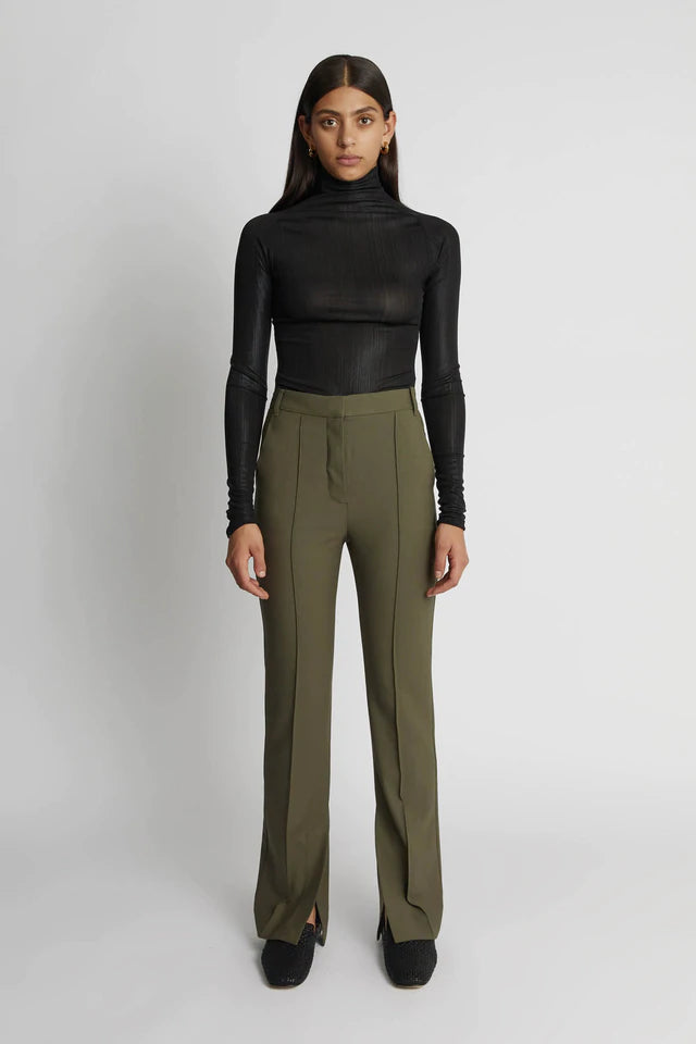 Mateo Tailored Pant - Willow Green