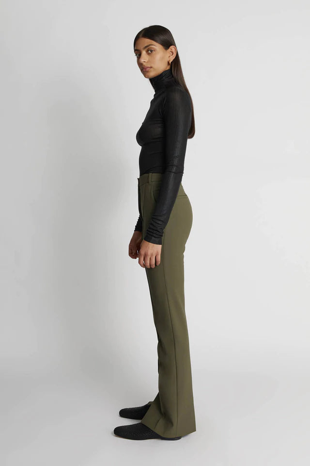 Mateo Tailored Pant - Willow Green