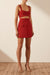 Irena Wrap Mini Skirt - Roma Red