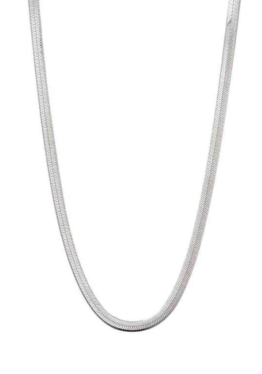 Hailey Snake Necklace - Sterling Silver (4mm, 45cm)