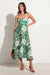 Alexandre Midi Dress - Floral Print Green