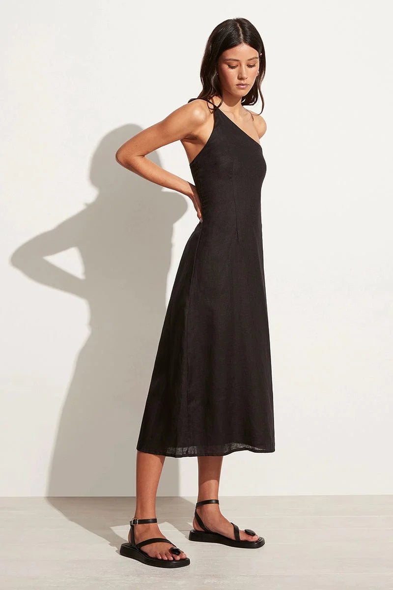 Soko Midi Dress - Black