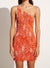 Terre Mer Mini Dress - Orange Floral Print