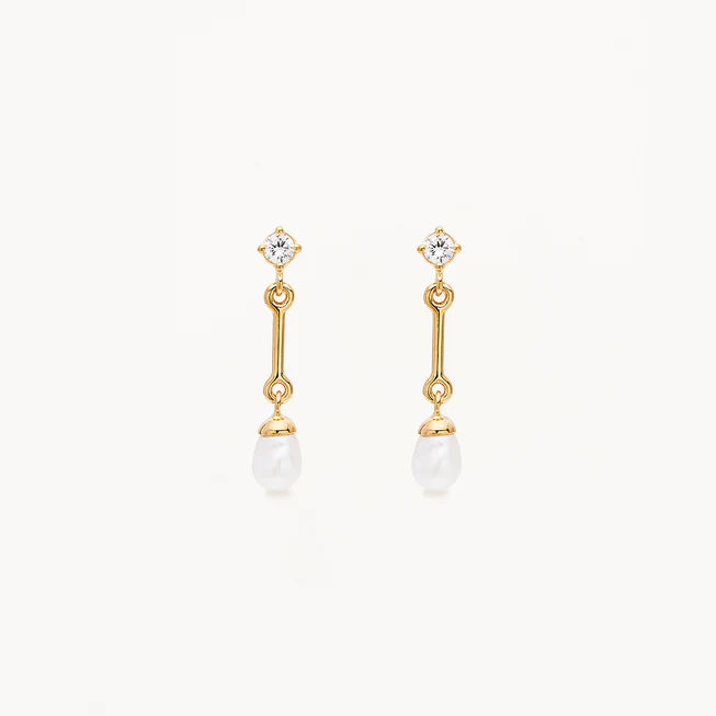 Embrace Stillness Pearl Drop Earrings
