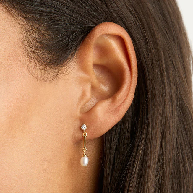 Embrace Stillness Pearl Drop Earrings