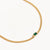 Strength Within Green Onyx Curb Choker - Gold